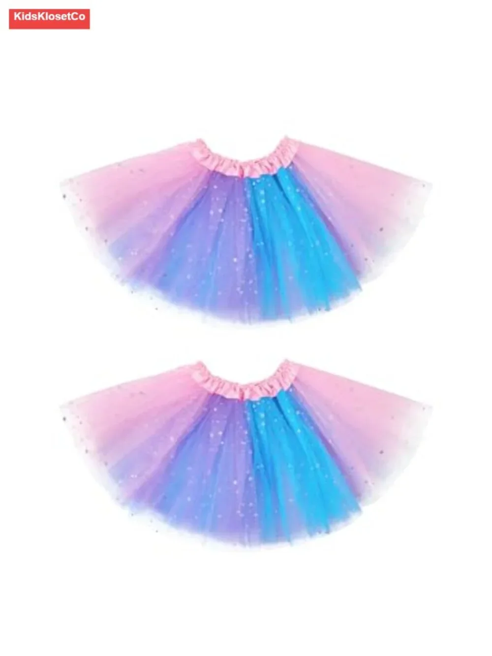 3-Layer Sparkle Tutu Skirt for Toddler Girls Ballet Dance
